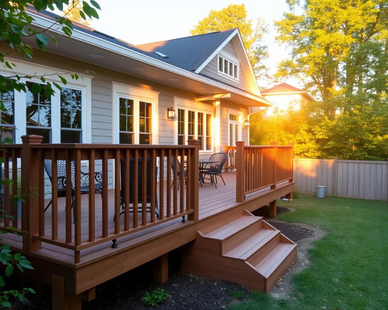 Backyard deck